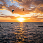Litoral brasilero de sol y kitesurf todo el año